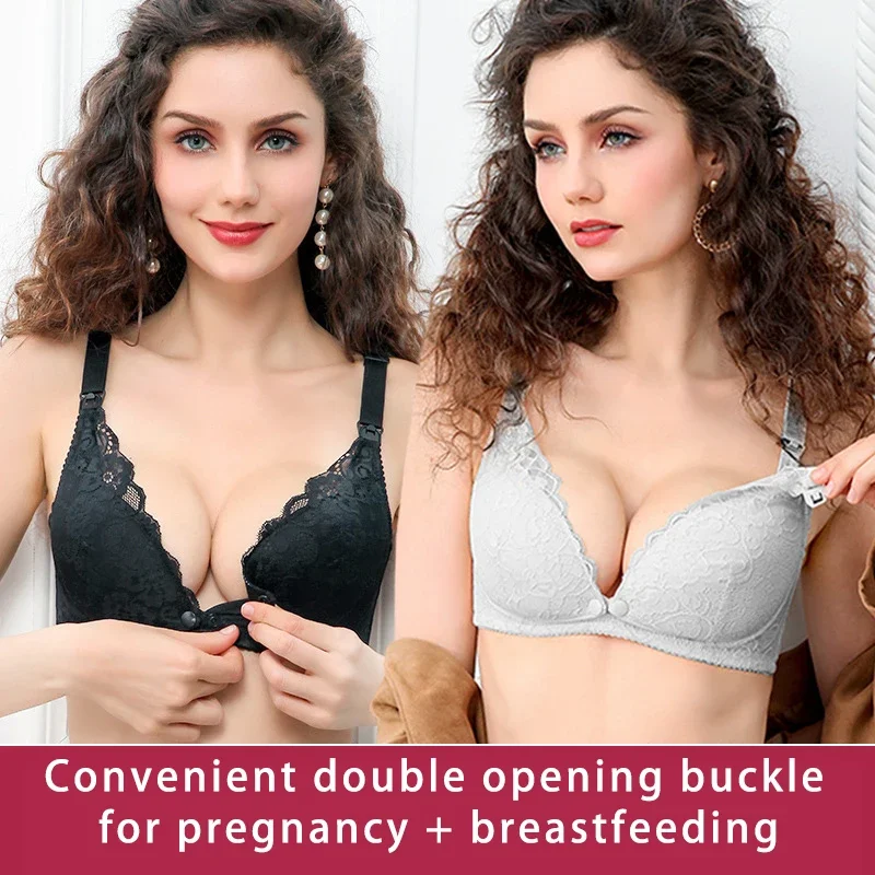 Maternity Lace Trim Nursing Br - Nursing Bra Sleep ulasan dan harga