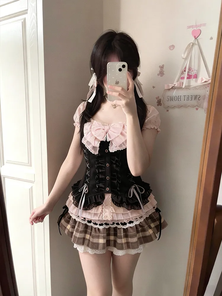 Japanese Sweet Three Piece Set - Cami Top Lace ulasan dan harga
